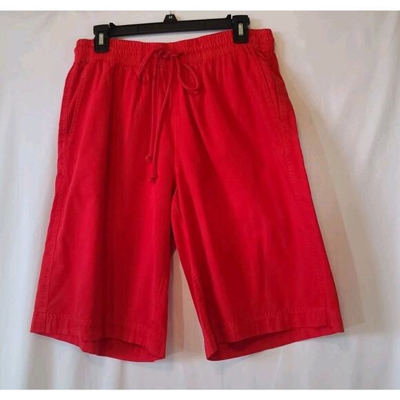 New W/Tag Free People Light Red Saylor Poplin Pull On Shorts XS - Picture 2 of 7